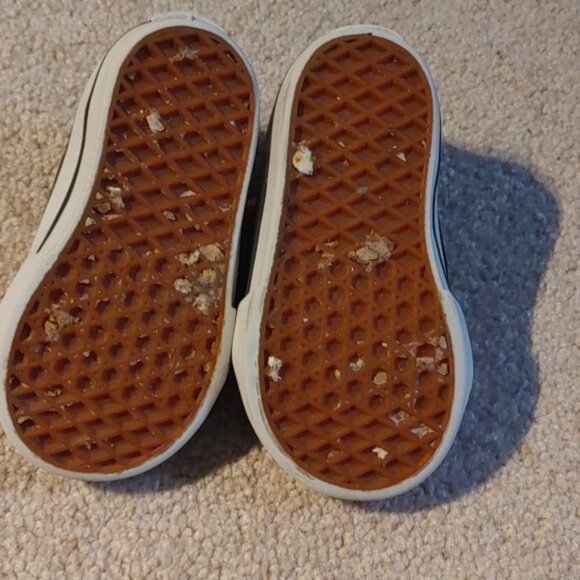 Vans Kids Sneakers Black with Neon Green and Orange - Picture 3 of 3